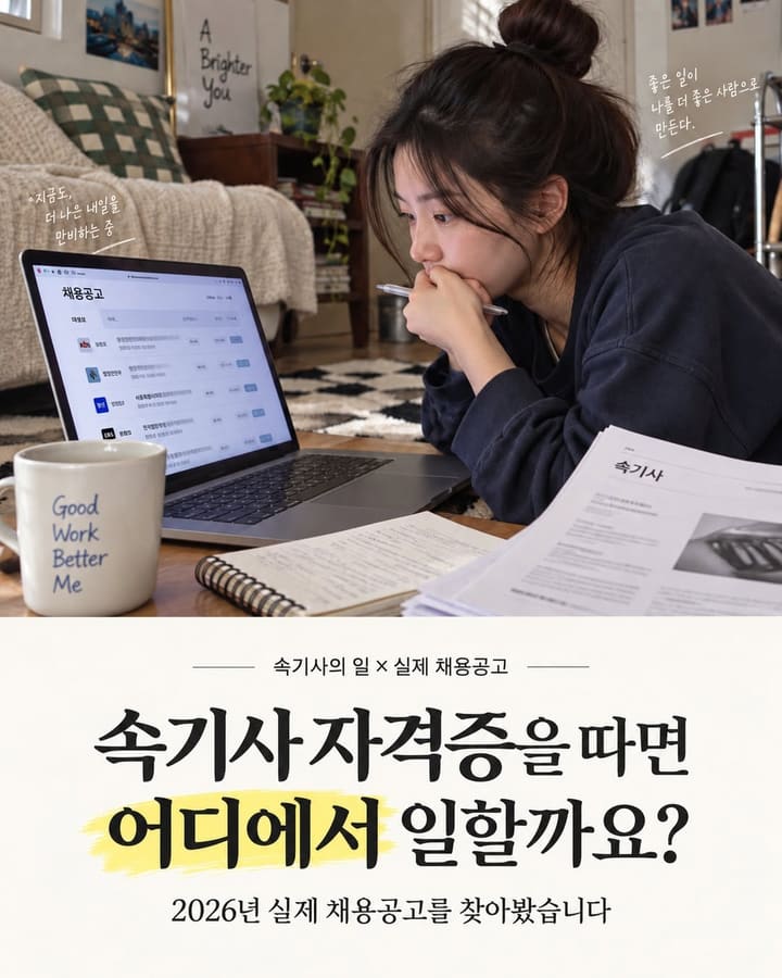 속기사 자격증을 따면 어디에서 일할까요?
